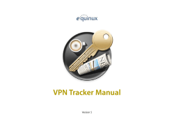 VPN Tracker Manual Version 5