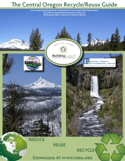 The Central Oregon Recycle/Reuse Guide