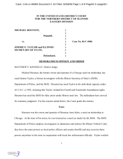Case: 1:04-cv-06984 Document #: 52 Filed: 02/06/06 Page 1 of... IN THE UNITED STATES DISTRICT COURT EASTERN DIVISION
