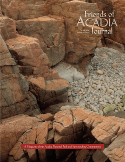 A Magazine about Acadia National Park and Surrounding Communities A Spring 2014