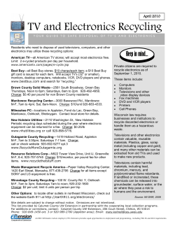 TV and Electronics Recycling