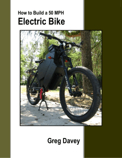 Electric Bike  Greg Davey How to Build a 50 MPH
