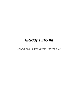 GReddy Turbo Kit  2