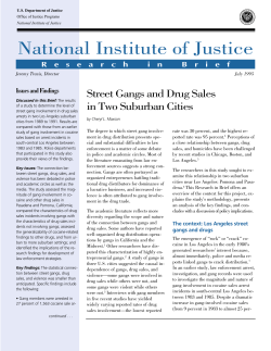 National Institute of Justice Issues and Findings