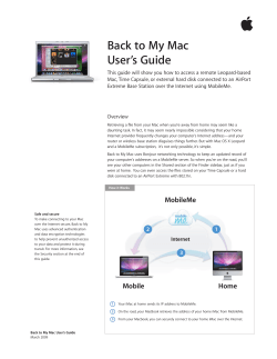Back to My Mac User’s Guide