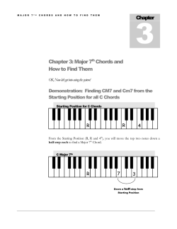 3 Chapter Chapter 3: Major 7 Chords and