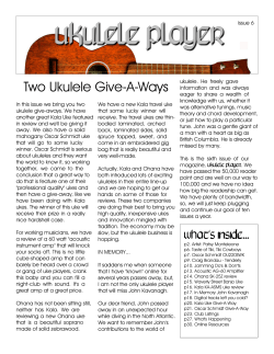 Two Ukulele Give-A-Ways