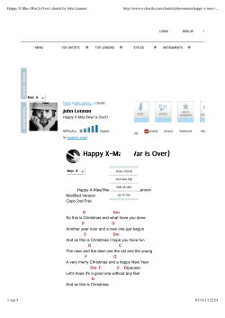 Happy X-Mas (War Is Over) chords by John Lennon -chords.com/chords/john-lennon/happy-x-mas-(...