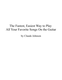 The Fastest, Easiest Way to Play by Claude Johnson