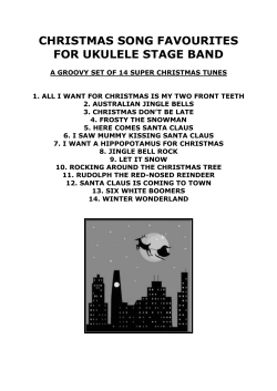 CHRISTMAS SONG FAVOURITES FOR UKULELE STAGE BAND
