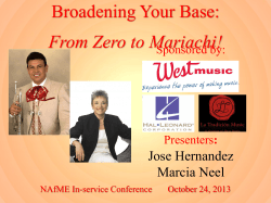 Broadening Your Base: From Zero to Mariachi! Jose Hernandez