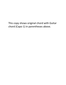 This copy shows original chord with Guitar