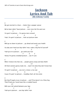Jackson Lyrics And Tab (By Johnny Cash) 100’s of Tutorials at Learn-Classic-Rock-Songs.com