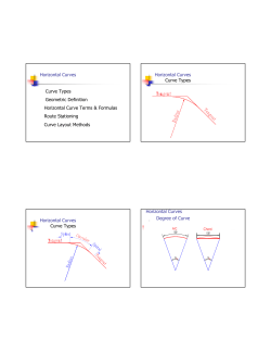 Horizontal Curves Curve Types Geometric Definition Horizontal Curve Terms &amp; Formulas