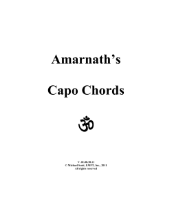 Amarnath’s Capo Chords V. 01.08.30.11