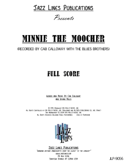 minnie the moocher Jazz Lines Publications fuLL score