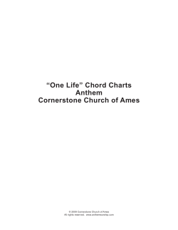 “One Life” Chord Charts Anthem Cornerstone Church of Ames