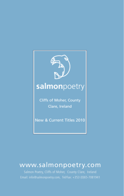 salmon www.salmonpoetry.com New &amp; Current Titles 2010 Cliffs of Moher, County
