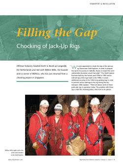 Filling the Gap Chocking of Jack-Up Rigs W