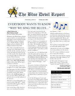 The Blue Devil Report EVERYBODY WANTS TO KNOW M