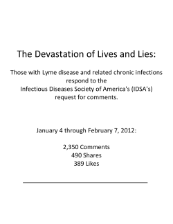   The Devastation of Lives and Lies:  