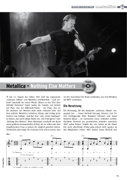 Metallica – Nothing Else Matters metallica