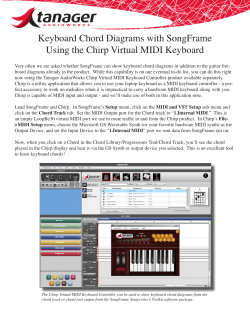 Keyboard Chord Diagrams with SongFrame Using the Chirp Virtual MIDI Keyboard