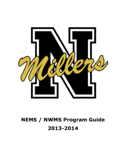 NEMS / NWMS Program Guide 2013-2014