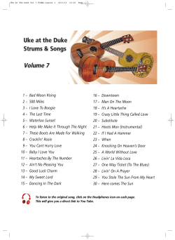 Uke at the Duke Strums &amp; Songs Volume 7