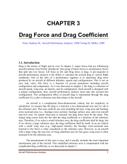 CHAPTER 3 Drag Force and Drag Coefficient 3.1. Introduction
