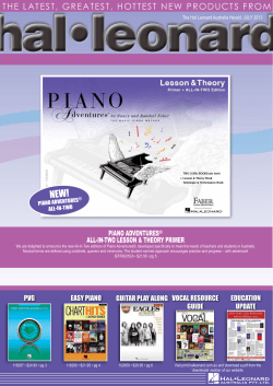 NEW! THE LATEST, GREATEST, HOTTEST NEW PRODUCTS FROM Piano adventures