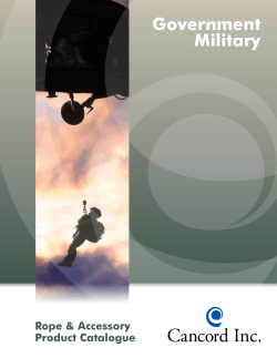 Government Military Rope &amp; Accessory Product Catalogue