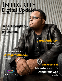 Israel Houghton 3rd Grammy Adventures with a Dangerous God