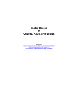 Guitar Basics of Chords, Keys, and Scales