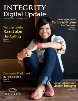 integrity Digital Update Kari Jobe Her Calling