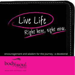 encouragement and wisdom for the journey : a devotional