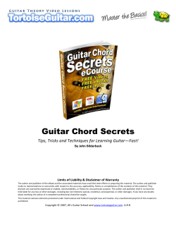 Guitar Chord Secrets  Tips, Tricks and Techniques for Learning Guitar—Fast!