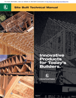 Innovative Products for Today’s Builders.