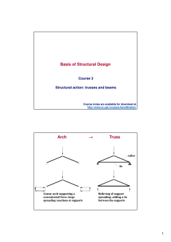 Basis of Structural Design Arch Truss →