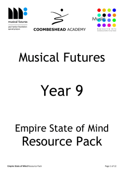 Year 9 Musical Futures Resource Pack