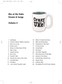Uke at the Duke Strums &amp; Songs Volume 4