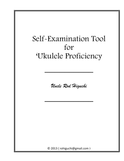 __________ Self-Examination Tool for ‘Ukulele Proficiency