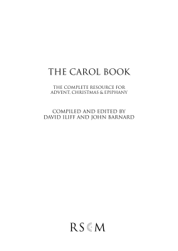 The Carol Book Compiled and edited by David Iliff and John Barnard