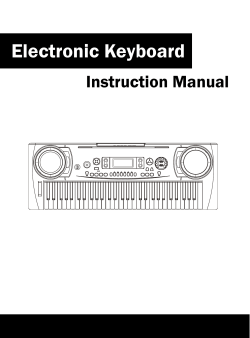 Electronic Keyboard Instruction Manual