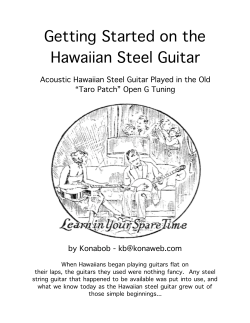 Getting Started on the Hawaiian Steel Guitar