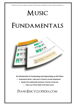Music Fundamentals  An Introduction to Composing and Improvising on the Piano