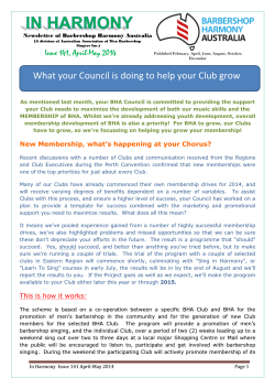 What your Council is doing to help your Club grow