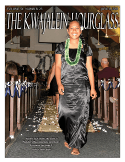 Valorie Jack walks the aisle at Sunday&rsquo;s Baccalaureate ceremony.