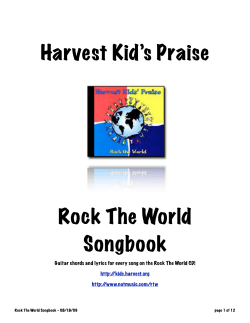 Harvest Kid’s Praise Rock The World Songbook