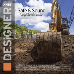 Safe &amp; Sound A look at missouri’s innovative design-build bridge program